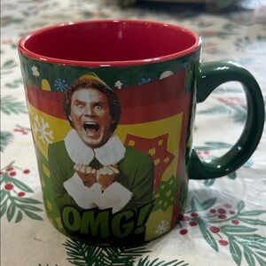 Elf Festive Green and Red Mug